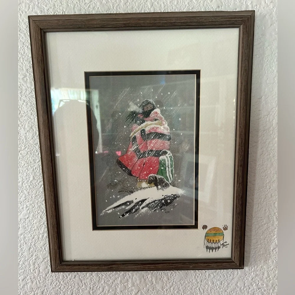 William T Zivic Western Artist Numbered Print 4/30 Signed On Back-Framed